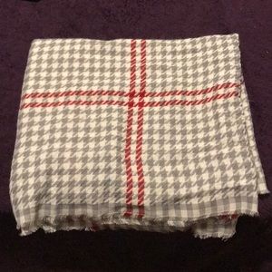 Red, White, & Gray Infinity Scarf